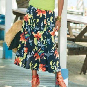 Sexy Tropical Maxi Skirt, EUC!